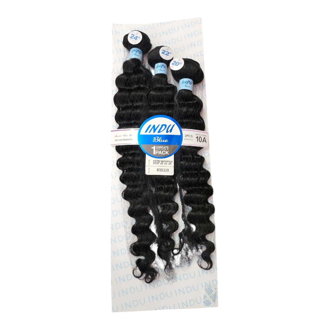 Indu Blue 3 pcs Deep Wave