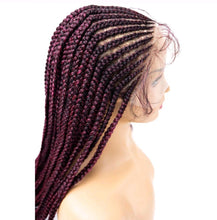 Load image into Gallery viewer, Knotless Full Lace Fulani Wig 32&quot;
