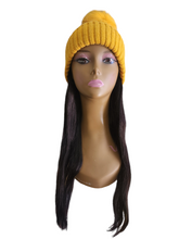 Load image into Gallery viewer, 18&quot; Straight Human Hair Wig Hat