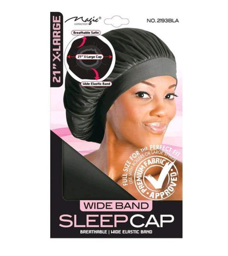 Wide Band Sleep Cap/blk
