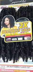 2X Butterfly Locs