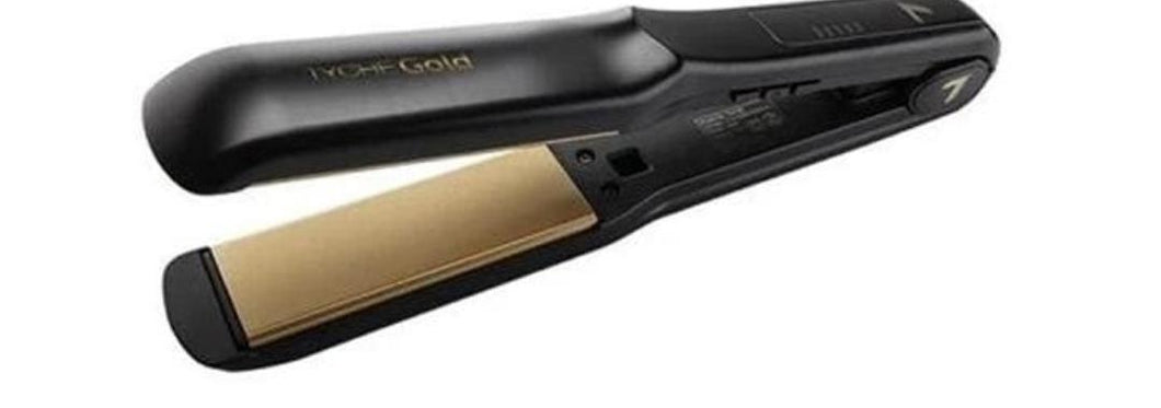 Dbl Coated Gold Ceramic Flat Iron