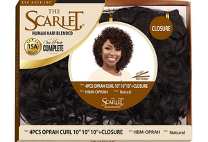 4pcs Oprah Curl 10" + Closure