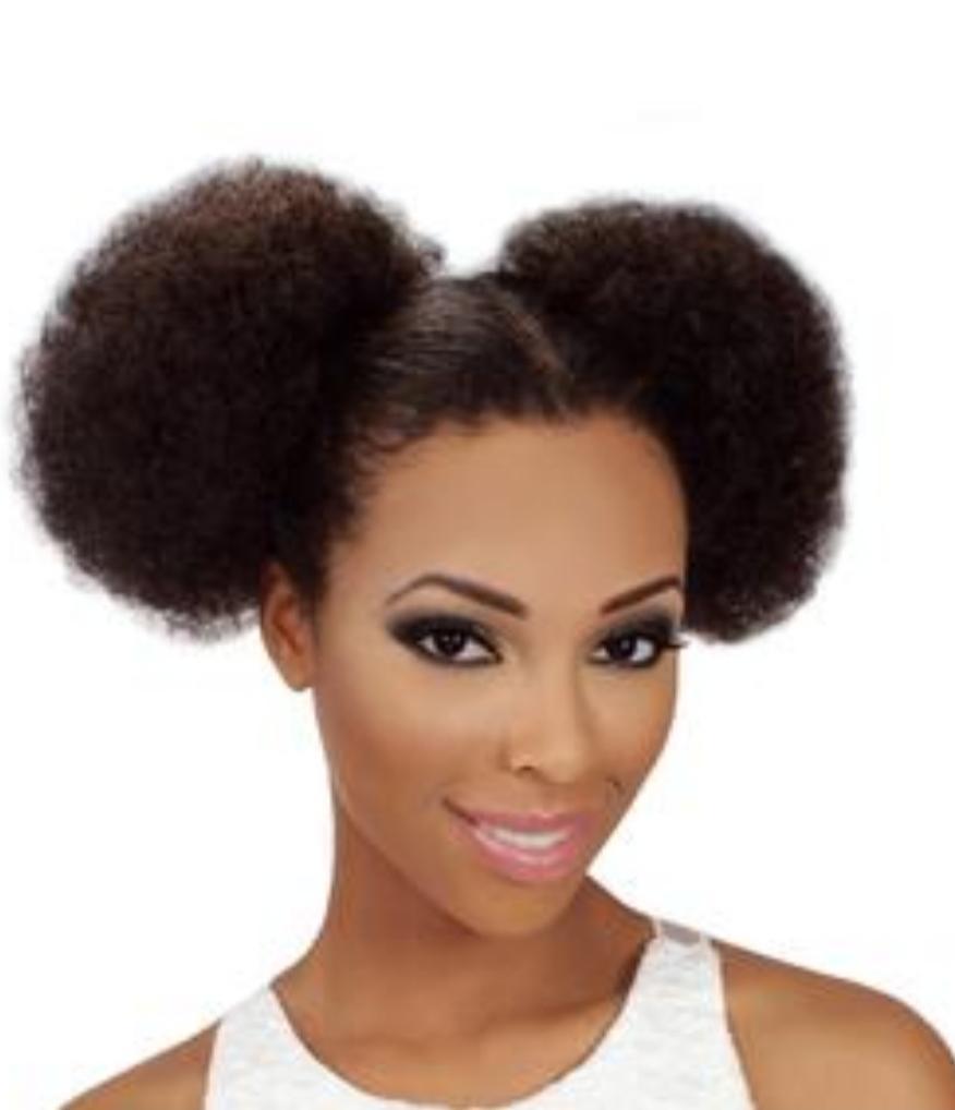 Twin Afro Puff Draw String